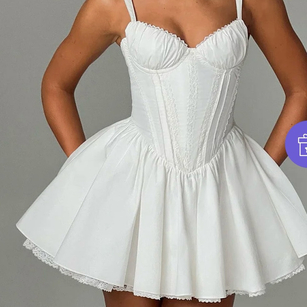 Babyboo Josie Mini Dress - White